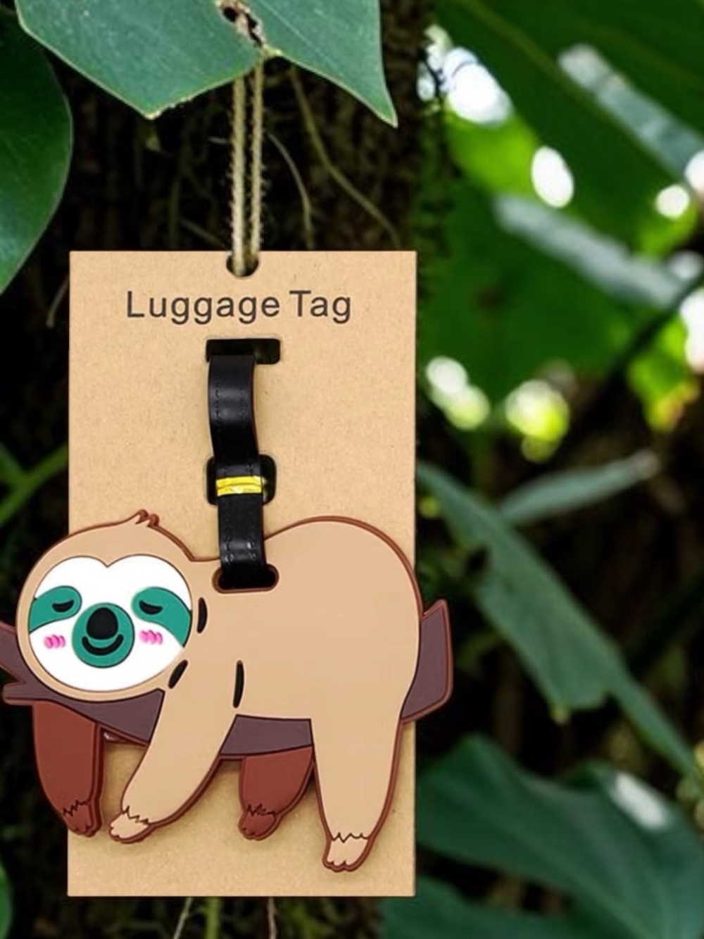 Sloth silicone luggage tags set of two 🆕 - Picture 2 of 10